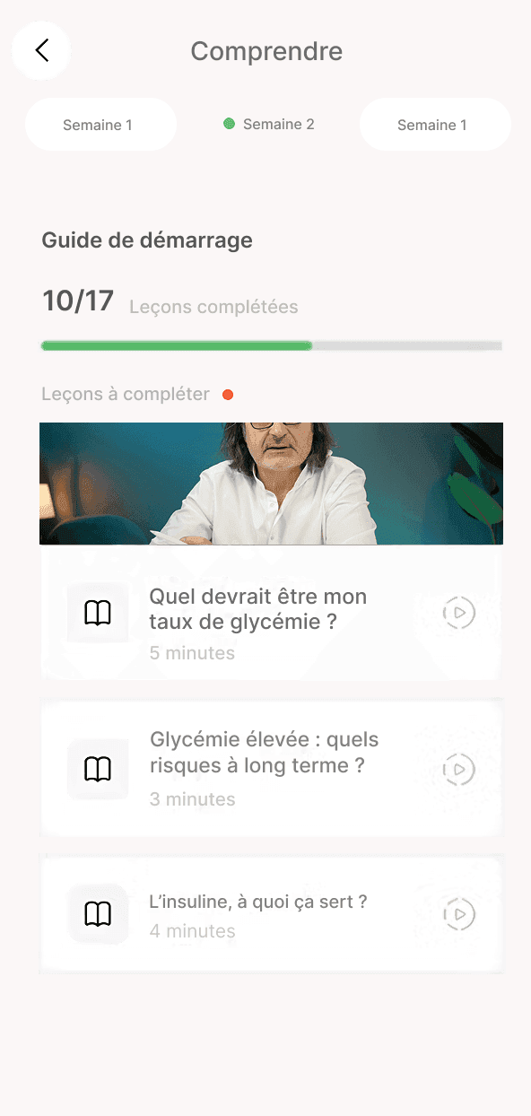 Glyc app screen 1