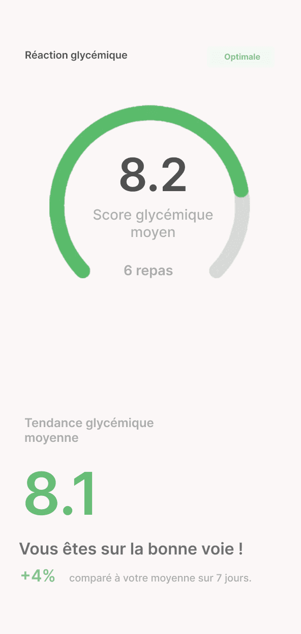 Glyc app screen 2